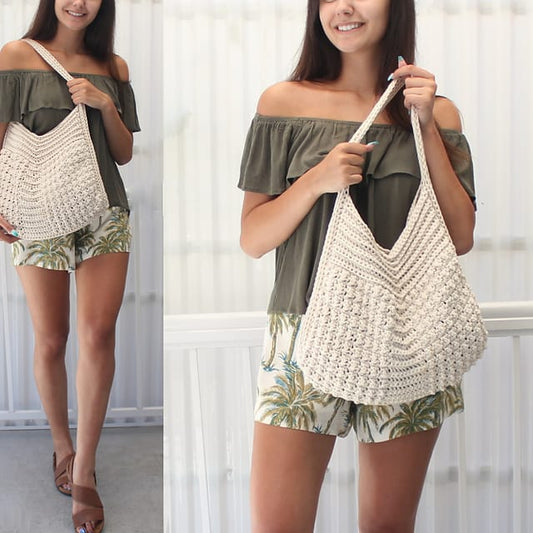 Summer Bag Pattern + Crochet Gift Hat PDF