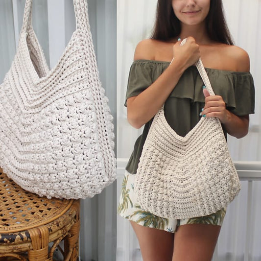 Summer Bag Pattern + Crochet Gift Hat PDF