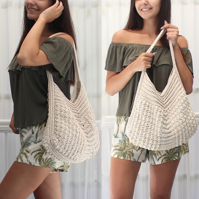 Summer Bag Pattern + Crochet Gift Hat PDF