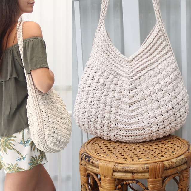 Summer Bag Pattern + Crochet Gift Hat PDF